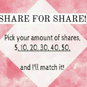 Sharing is Caring! Matching all shares over 5